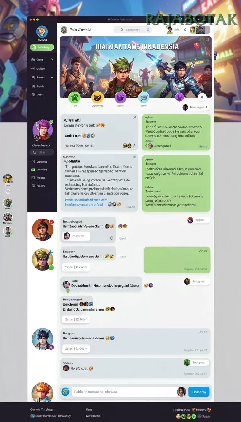 Cuplikan layar menu unduhan rajabotak untuk perangkat Android